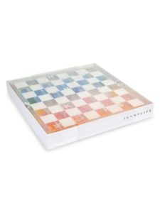 Image of sale on Lucite Chess & Checkers Set
