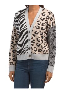 Image of sale on Animal Print Cardigan