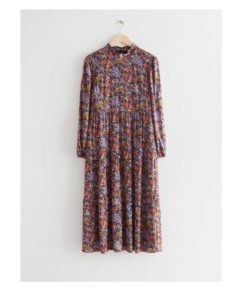Image of sale on Printed Tiered Midi Dress
