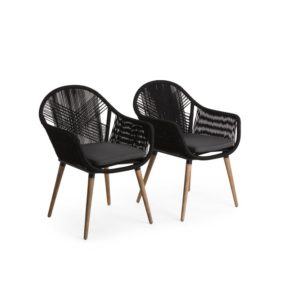 Image of sale on Set of 2 Rope Indoor Outdoor Chairs