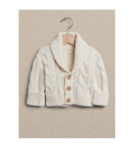 Image of sale on Baby Cable-knit Cardigan Sweater