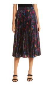 Image of sale on Pleated Floral Midi Skirt