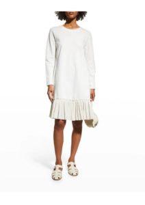 Image of sale on Pleated-ruffle Shift Dress