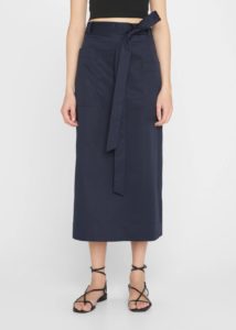 Image of sale on Belted Oversized Pocket Pencil Midi Skirt