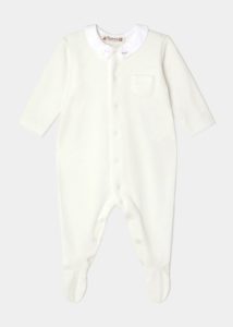 Image of sale on Girl’s Pyjama Tilouan Embroidered Footie, Size Newborn-18m