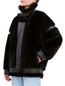 Image of sale on Sean Mixed Leather & Shearling Jacket