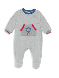 Image of sale on Baby Boy’s Knit Kangaroo Pocket Footie