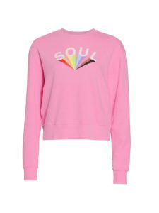 Image of sale on Mattie Cotton Logo Crop Sweatshirt