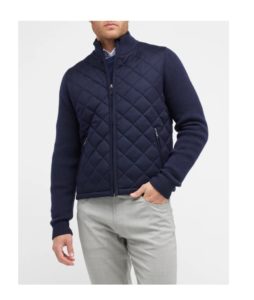 Image of sale on Men’s Quilted Full-zip Sweater