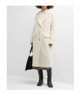 Image of sale on Charles Alpaca Fur Cashmere-knit Coat