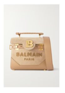 Image of sale on B-buzz 23 Bouclé and Leather-trimmed Suede Shoulder Bag