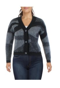 Image of sale on Womens V-neck Button-down Cardigan Sweater