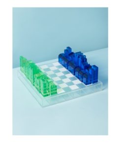 Image of sale on 12×12 Acrylic Modern Chess Set