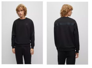 Image of sale on Organic-cotton Sweatshirt with Logo-tape Trim