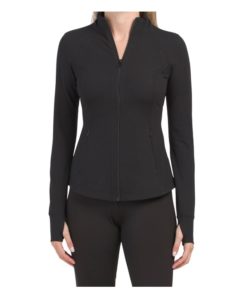 Image of sale on Lux Full Zip Performance Cropped Jacket with Side Pockets