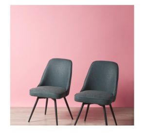 Image of sale on 2pk 36in Faux Leather Swivel Dining Chairs