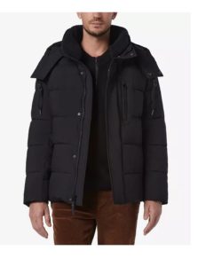 Image of sale on Men’s Howe Quilted Puffer Jacket with Removable Hood & Fleece Trim
