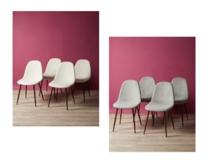 Image of sale on 4pk 34in Lynia Upholstered Dining Chairs
