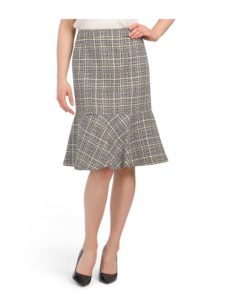 Image of sale on Tweed Flounce Hem Skirt 24in