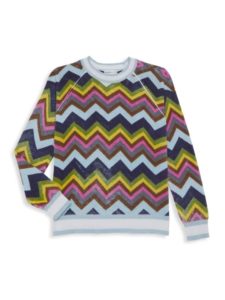 Image of sale on Girl’s Chevron Long-sleeve Top
