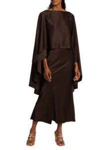 Image of sale on Mixed Media Cape Dress