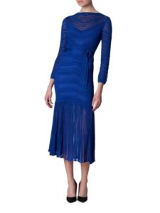 Image of sale on Chevron Fringed Midi Dress