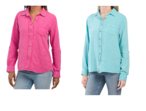 Image of sale on Gauze Button Up Shirt