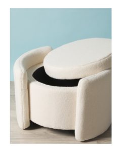 Image of sale on 16×24 Boucle Storage Ottoman