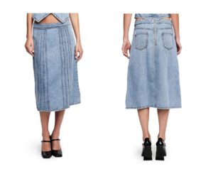 Image of sale on Camelia Denim Midi Skirt