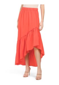 Image of sale on Linen Tiered Skirt