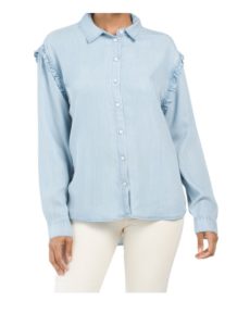 Image of sale on Sylvie Tencel Button Down Top