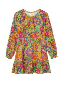 Image of sale on Kids’ Floral Print Long Sleeve Dress
