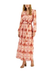Image of sale on Women’s Printed Surplice Midi Dress