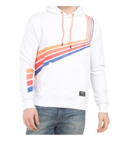Image of sale on Mike Retro Stripes Pullover Hoodie