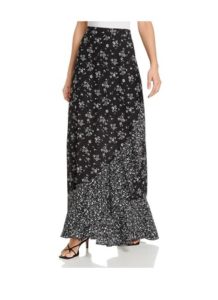Image of sale on Aqua – Womens Floral Print Ruffled Maxi Skirt