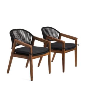 Image of sale on Set of 2 Outdoor Rope Chairs