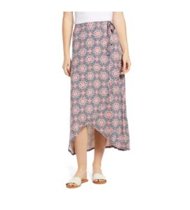 Image of sale on Faux Wrap Midi Skirt
