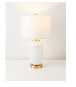 Image of sale on 26in Amaia Glass and Metal Table Lamp