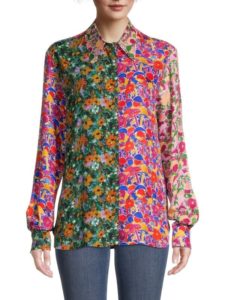 Image of sale on Contrast Printed Button Up Shirt