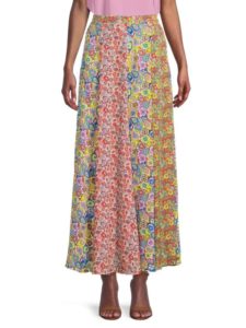 Image of sale on Mixed Print Midi Skirt