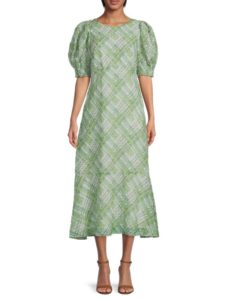 Image of sale on Diamond Print Midi Dress