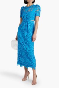 Image of sale on Cutout Guipure Lace Midi Dress