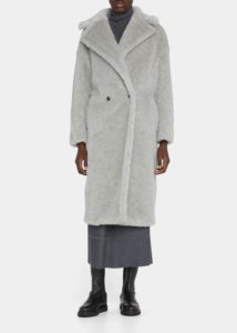 Image of sale on Arco Long Double-breasted Teddy Coat