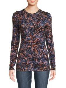 Image of sale on Abstract Long Sleeve Knit Top