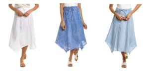 Image of sale on Zuri Linen Midi Skirt