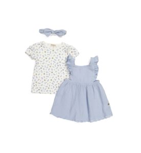 Image of sale on Toddler Girl 3pc Bees Gauze Dress Set