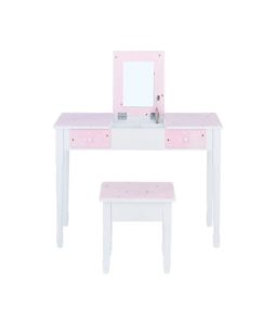 Image of sale on Kate Twinkle Star Vanity Set with Foldable Mirror and Stool