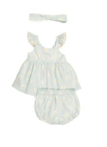 Image of sale on Newborn Girls 2pc Daisy Bloomer Set with Headband