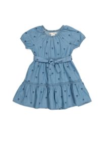 Image of sale on Toddler Girls Short Sleeve Dress with Palm Tree Print