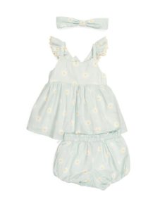 Image of sale on Infant Girls 2pc Daisy Bloomer Set with Headband